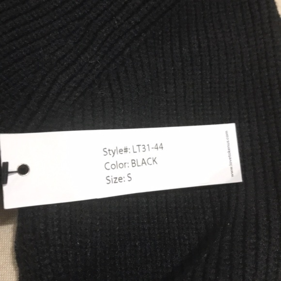 Love Token Knit Sweater with Faux Fur Cuffs - Picture 5 of 7